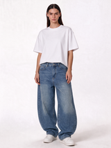 Wide Leg Jeans Denim Baggy Fit - Genz Saudi