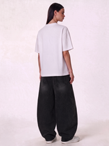Wide Leg Jeans Denim Baggy Fit - Genz Saudi