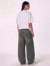 Washed Jeans Denim Wide Leg - Genz Saudi
