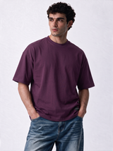 Minimal Crew Neck T-Shirt Knit Relaxed Fit - Autentico