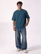 Minimal Crew Neck T-Shirt Knit Relaxed Fit - Autentico