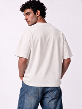 Minimal Crew Neck T-Shirt Knit Relaxed Fit - Autentico