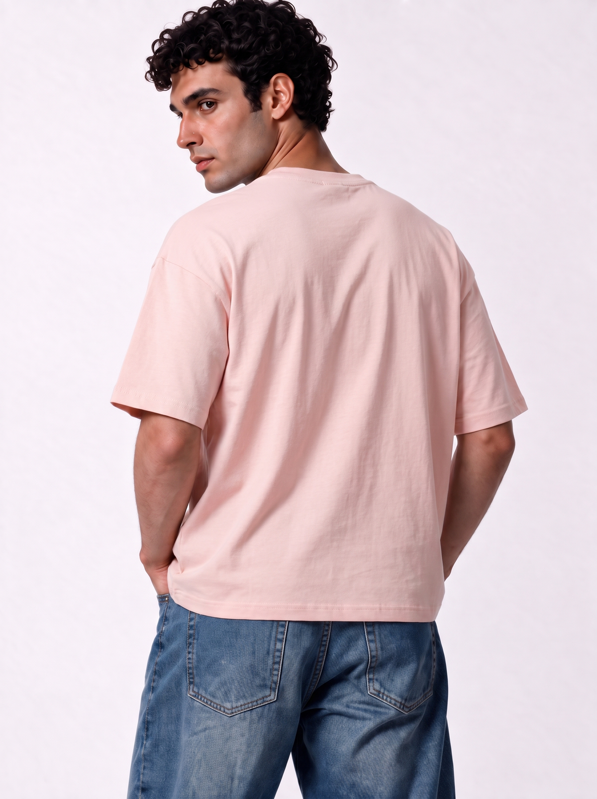 Minimal Crew Neck T-Shirt Knit Relaxed Fit - Autentico