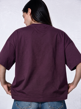 Minimal Crew Neck T-Shirt Knit Relaxed Fit - Autentico