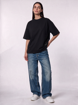 Minimal Crew Neck T-Shirt Knit Relaxed Fit - Autentico