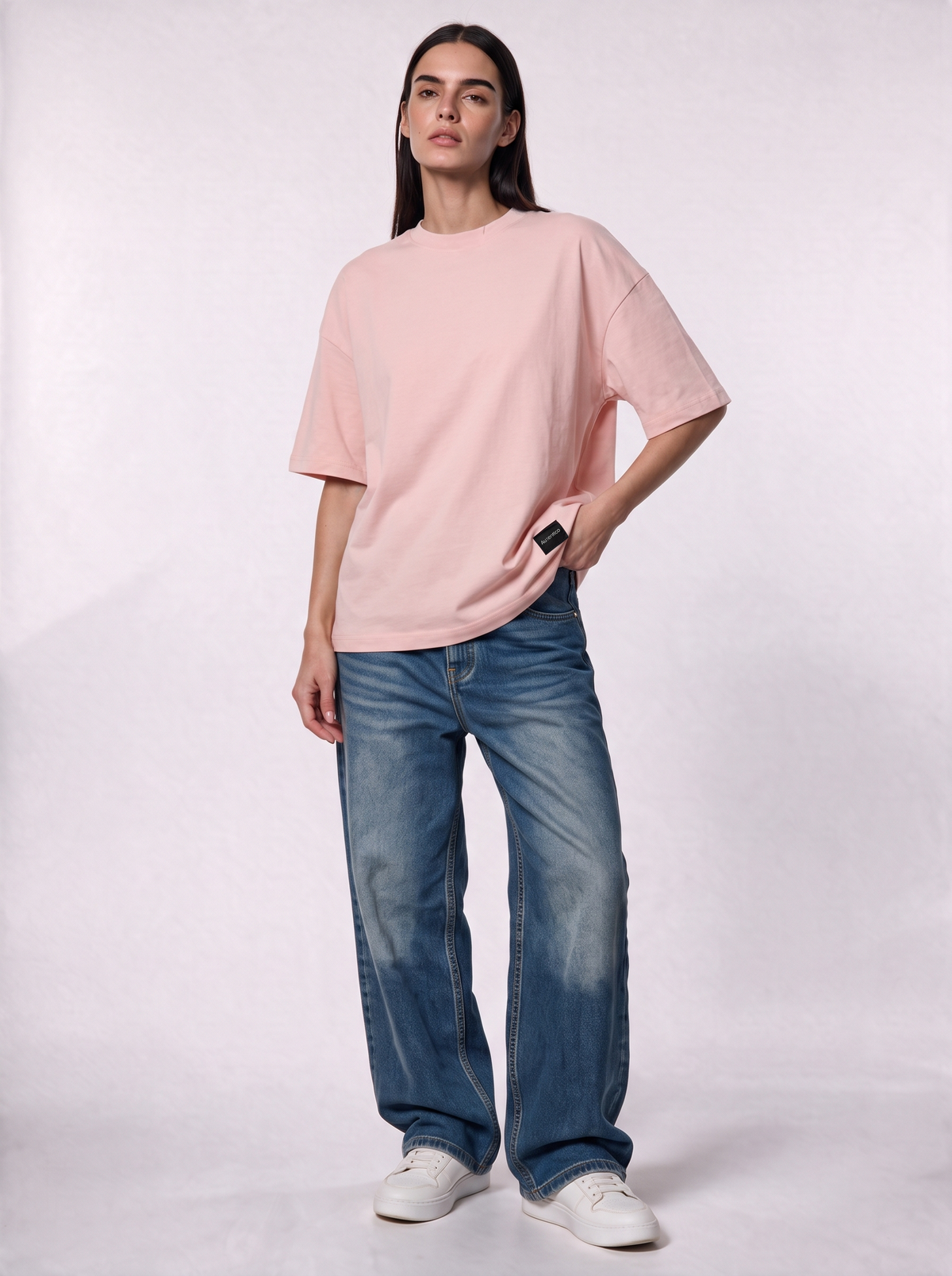 Minimal Crew Neck T-Shirt Knit Relaxed Fit - Autentico