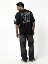 Boxy Heavyweight Cotton Graphic Tee - eleven