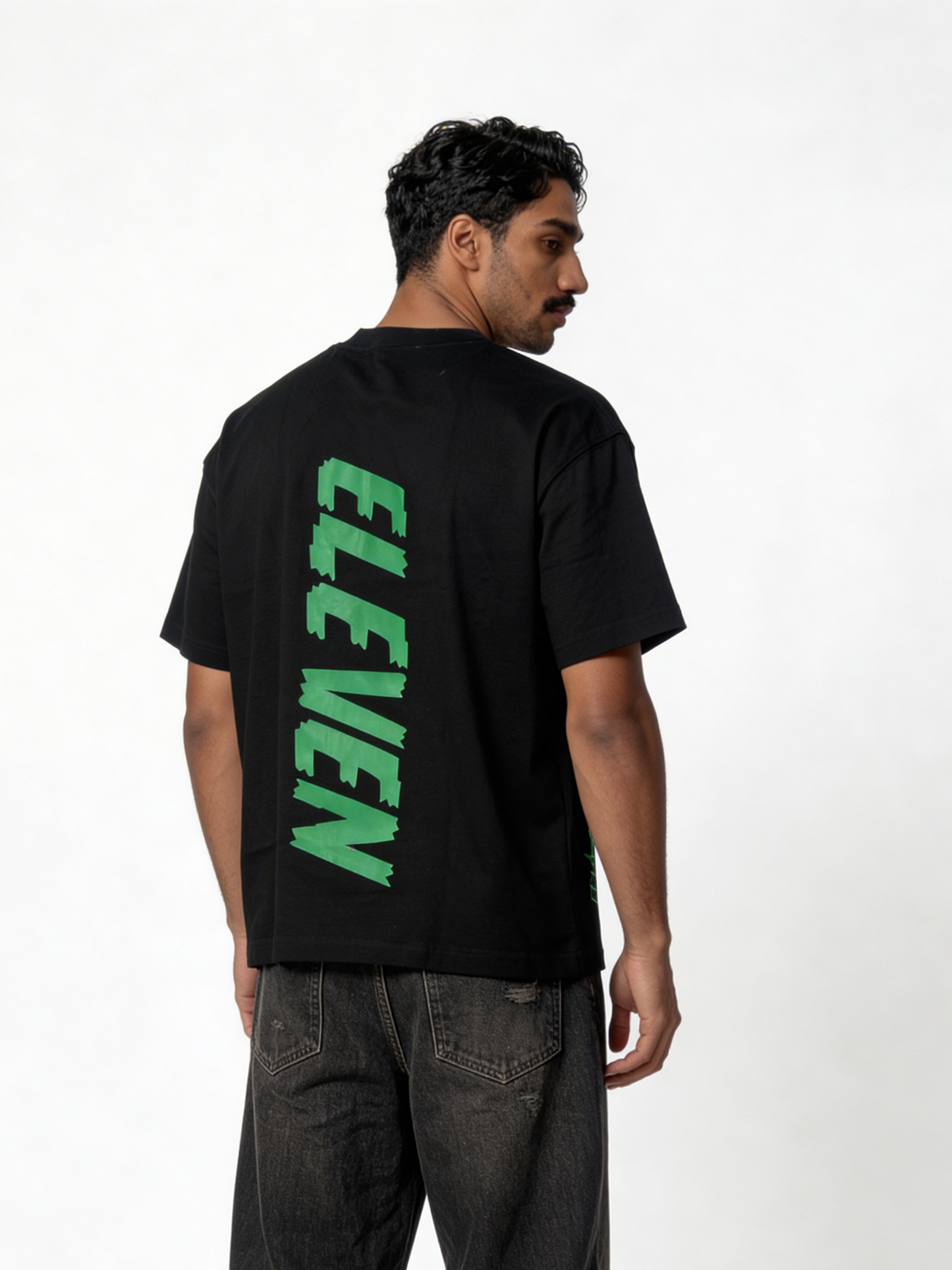 Boxy Heavyweight Cotton Graphic Tee - eleven
