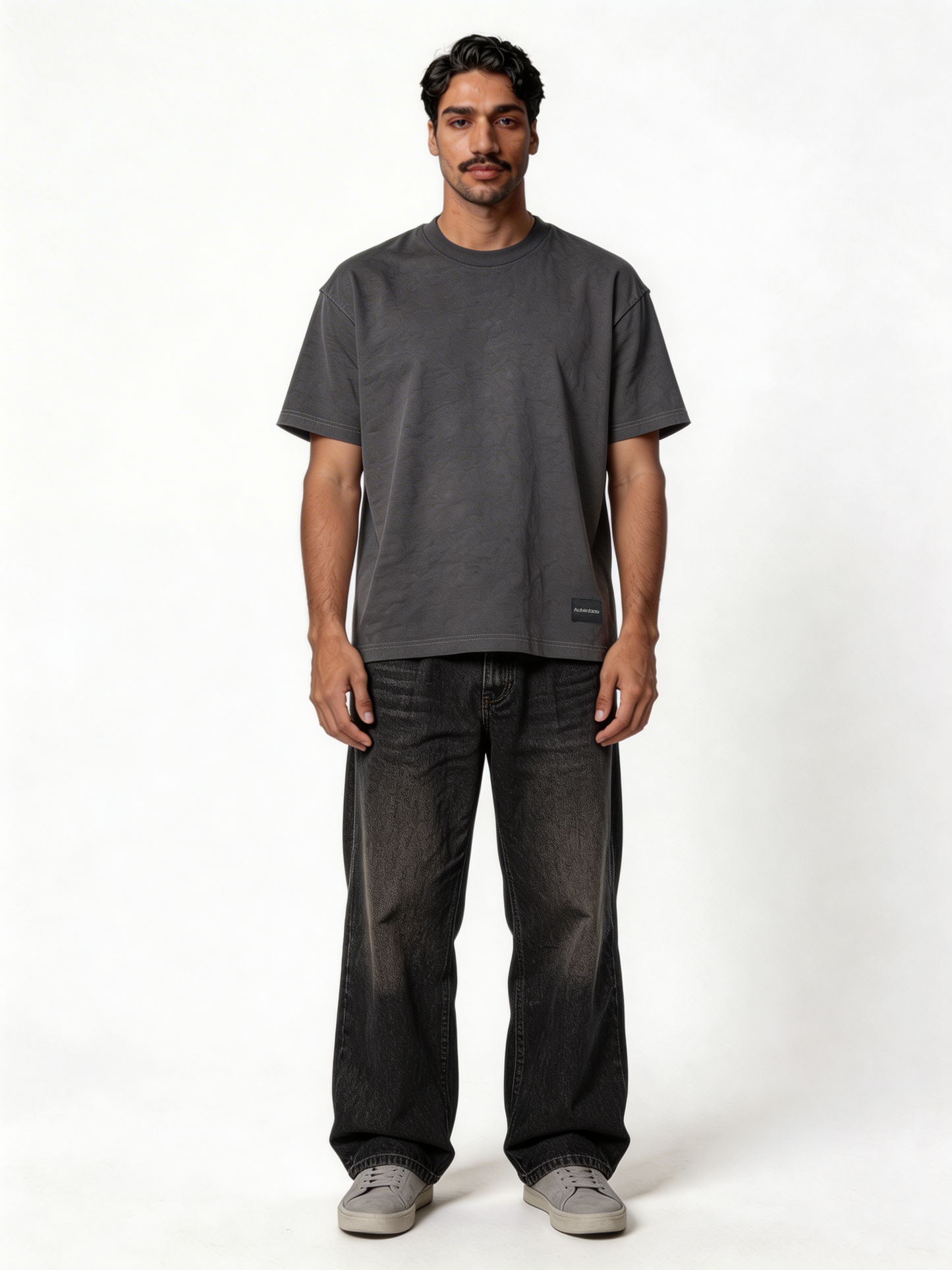 Boxy Heavyweight Cotton Graphic Tee - Autentico