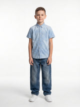 Washed Buttoned Shirt Cotton Regular Fit - seven kids