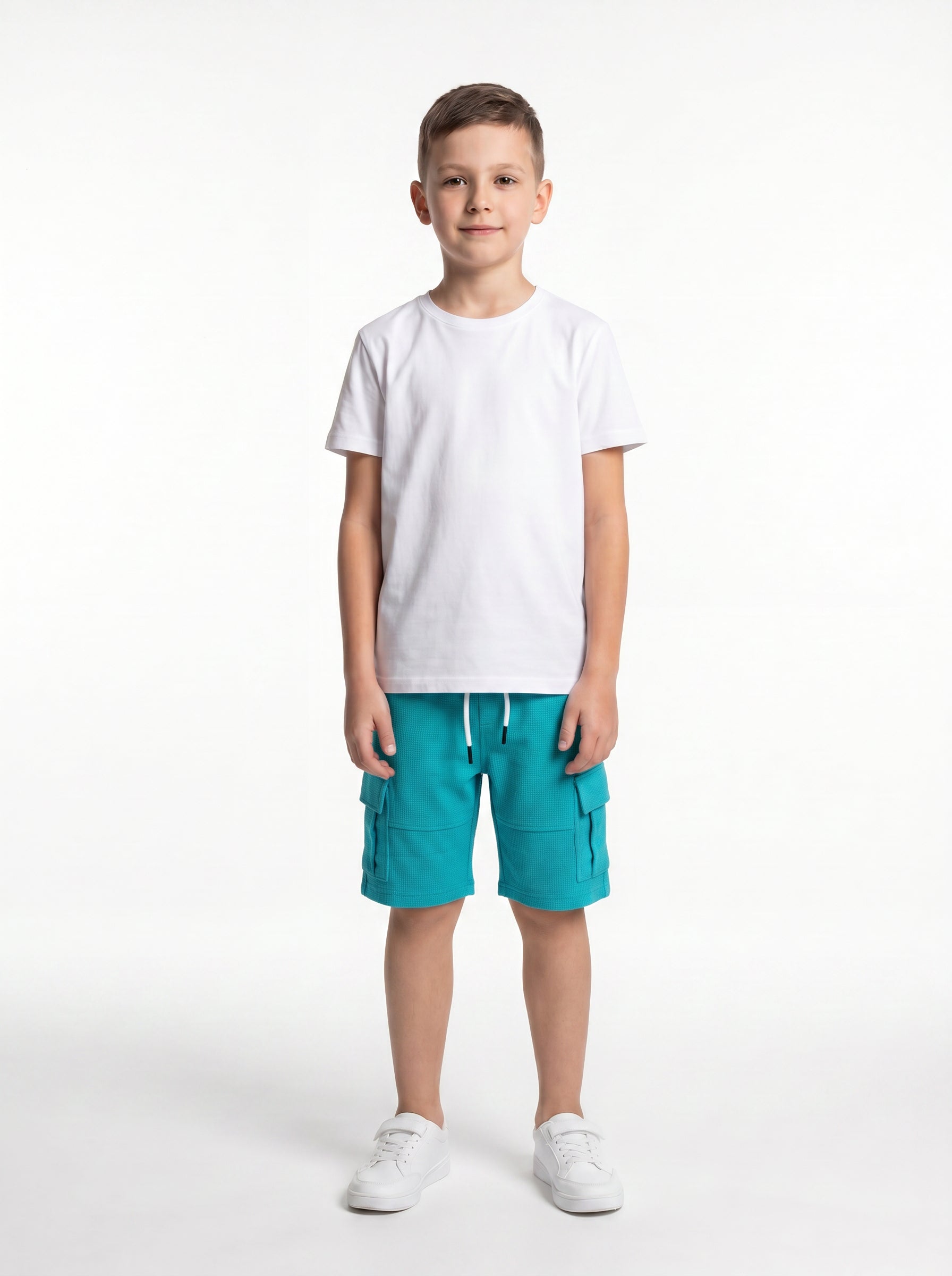 Utility Cargo Shorts Cotton Blend Regular Fit - seven kids