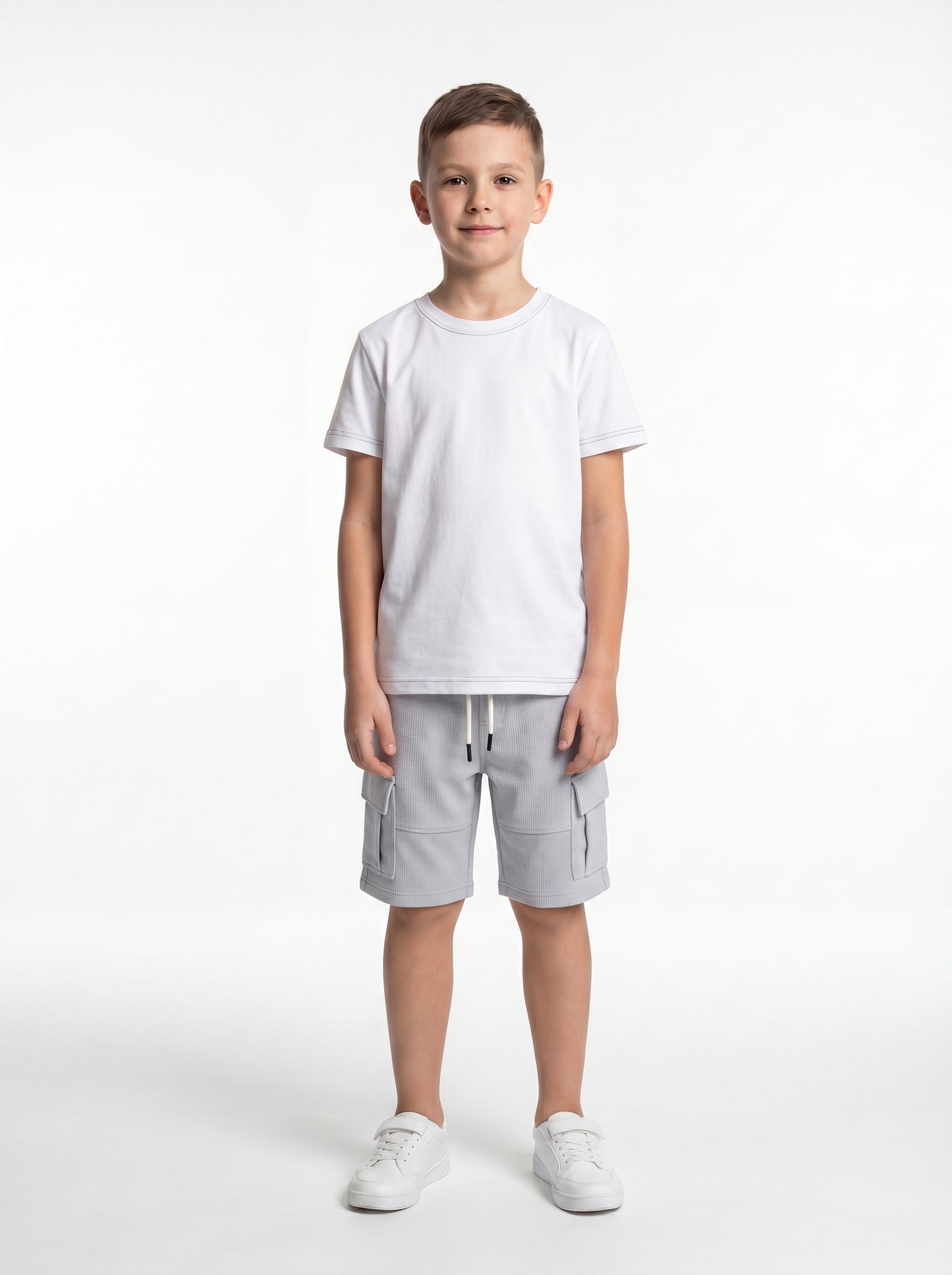 Utility Cargo Shorts Cotton Blend Regular Fit - seven kids