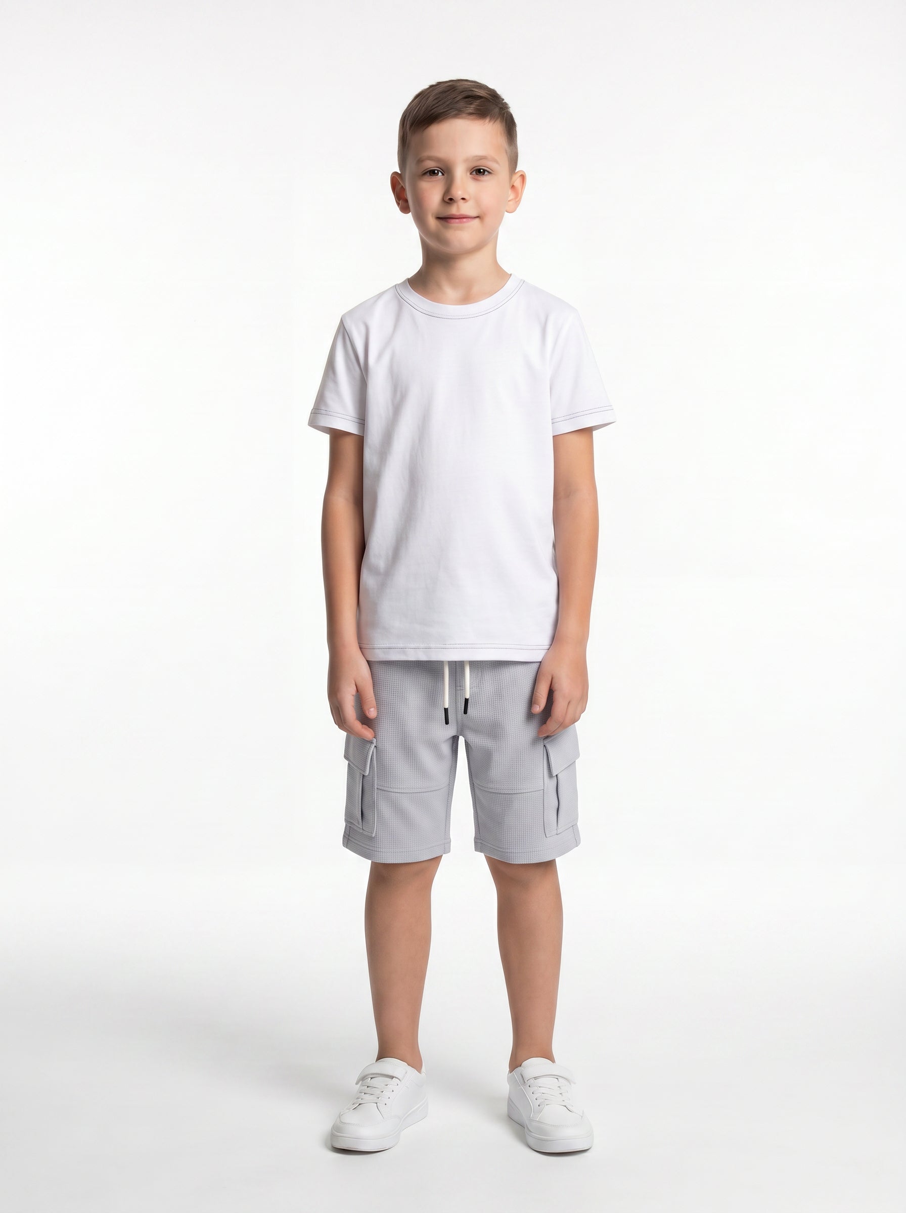 Utility Cargo Shorts Cotton Blend Regular Fit - seven kids