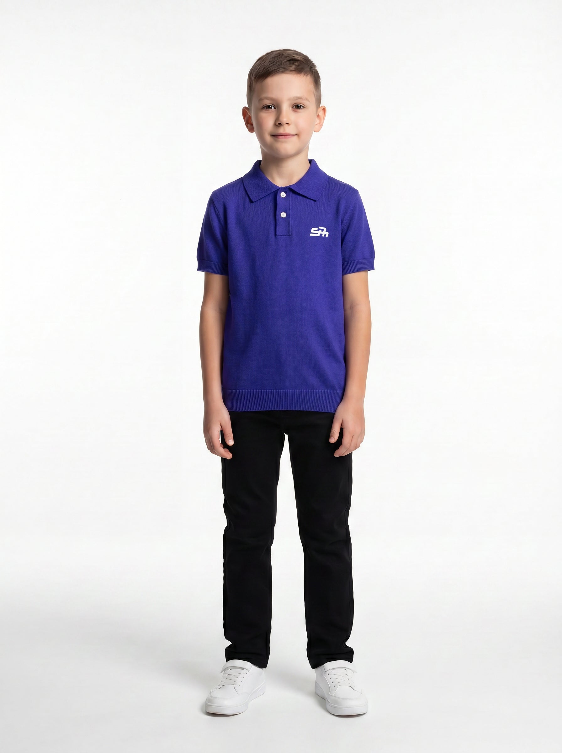Logo Graphic Polo Knit Regular Fit - seven kids