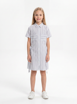 Printed Shirt Dress Cotton Regular Fit - seven kids