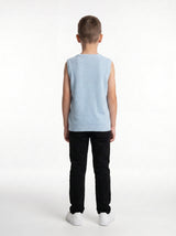 Ribbed Trim Sweater Vest Knit Regular Fit - seven kids
