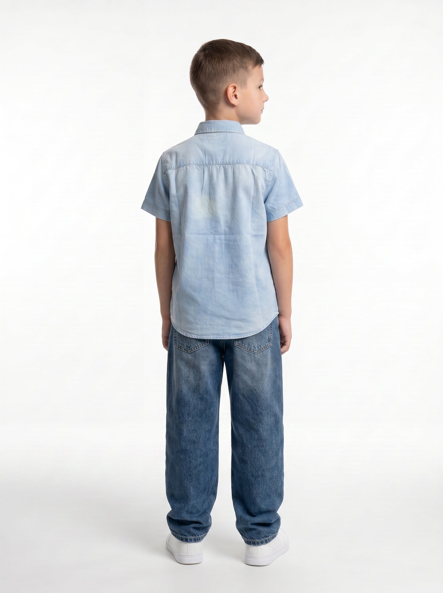 Washed Buttoned Shirt Cotton Regular Fit - seven kids