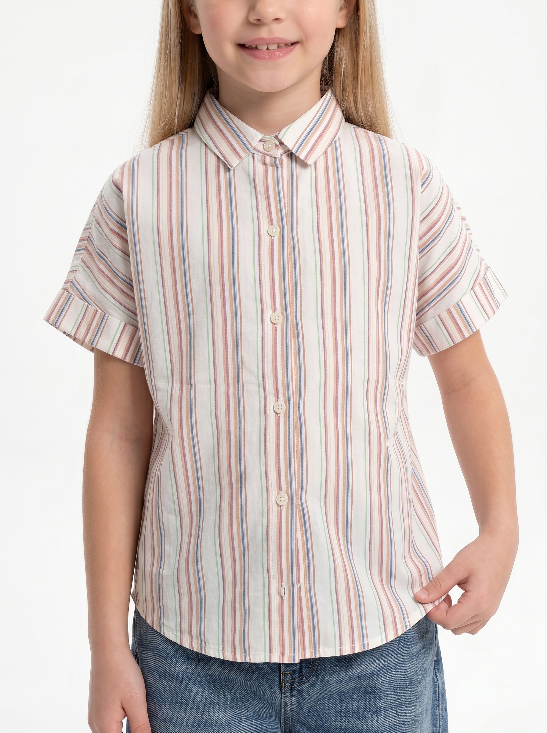 Printed Shirt Cotton Regular Fit - seven kids