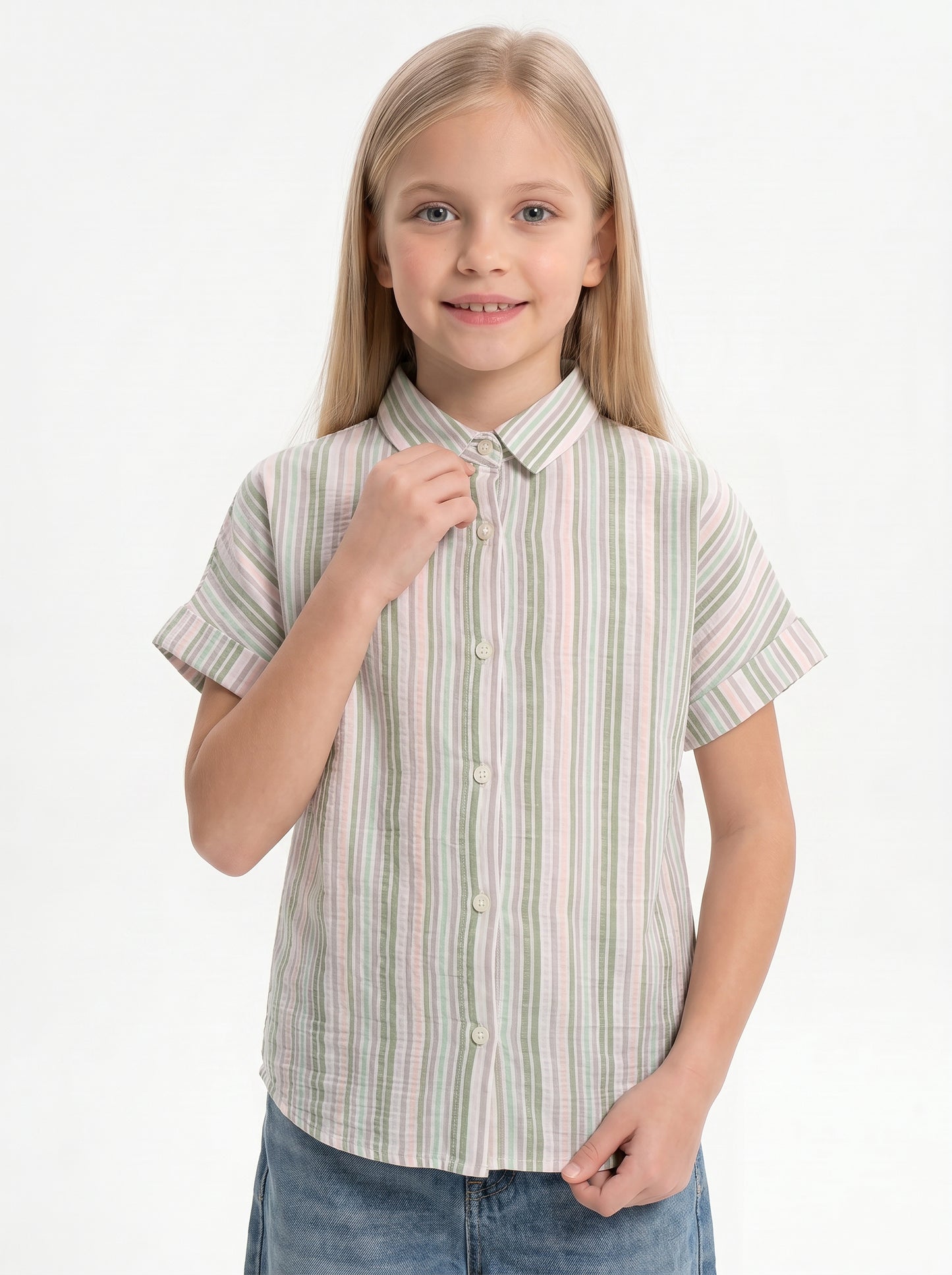 Printed Shirt Cotton Regular Fit - seven kids