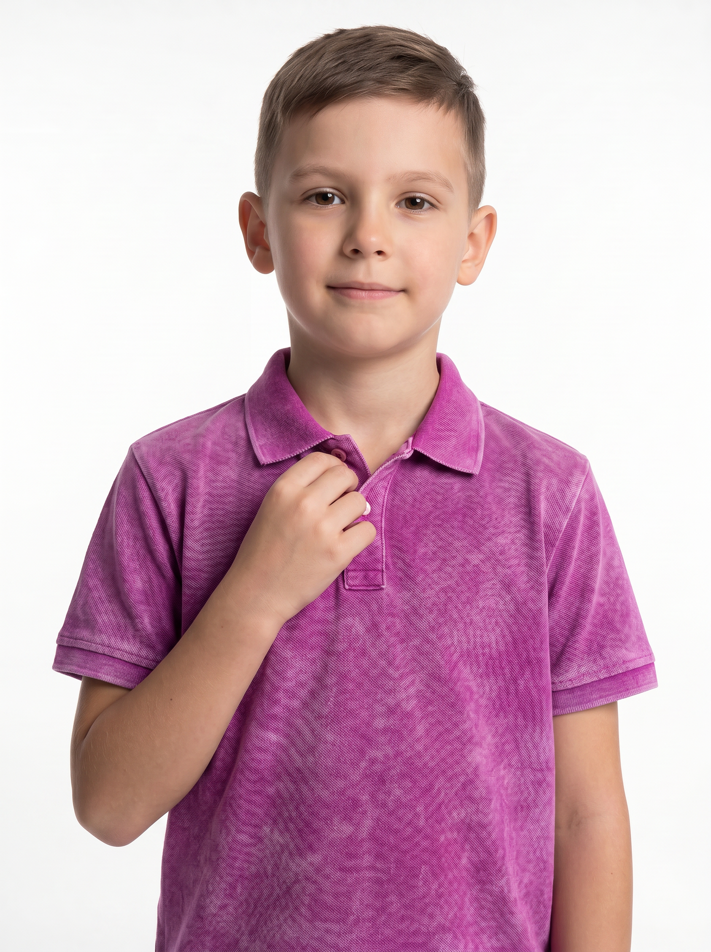 Washed Polo Shirt Knit Regular Fit - seven kids