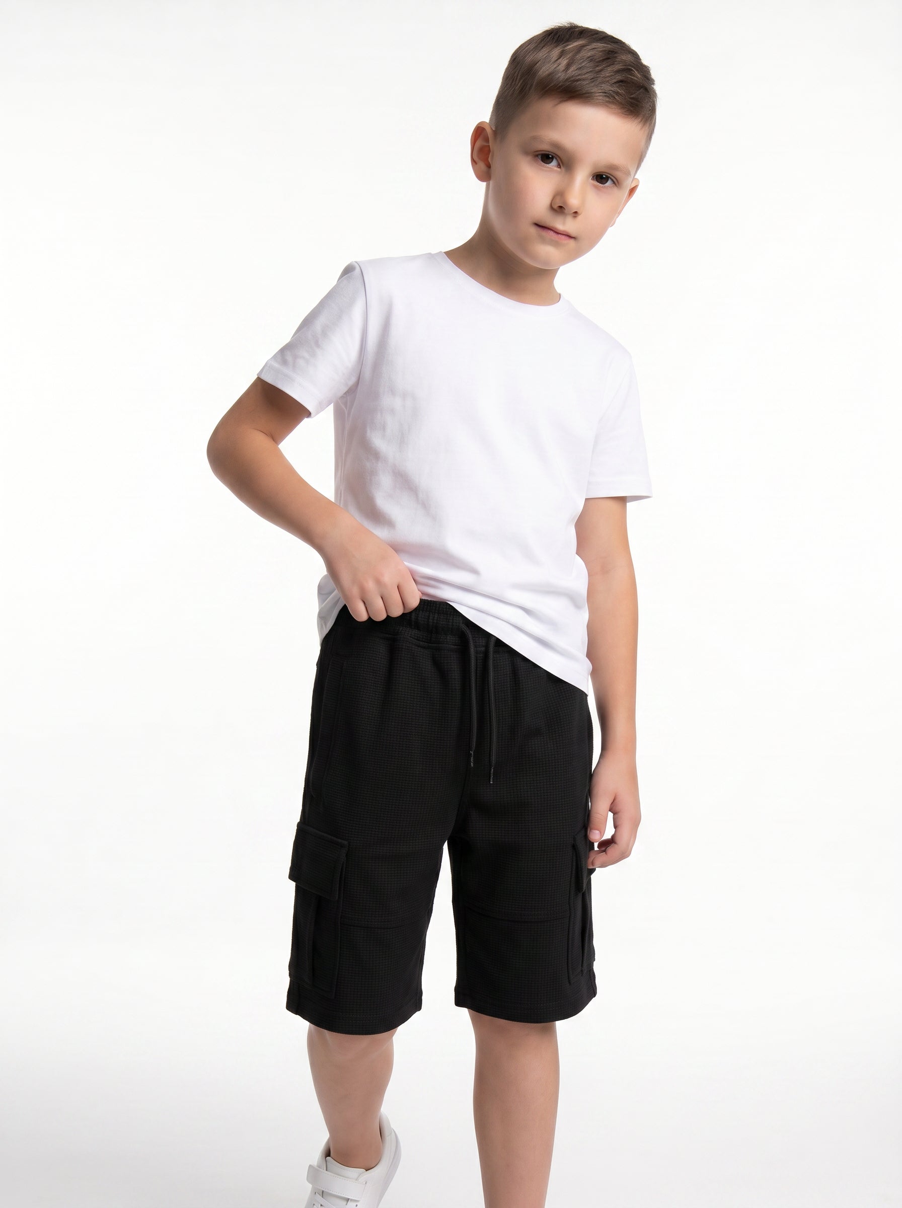 Utility Cargo Shorts Cotton Blend Regular Fit - seven kids