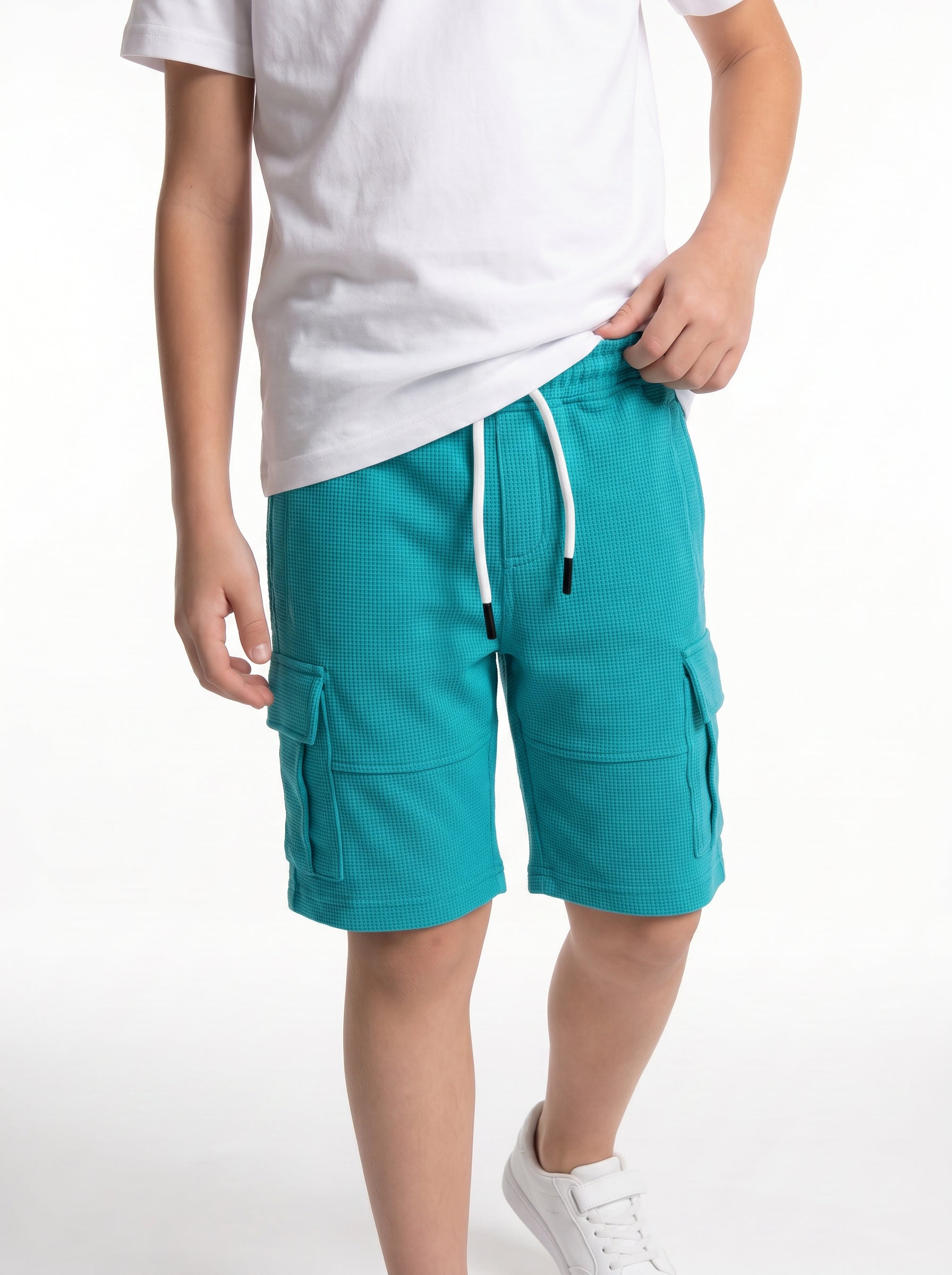 Utility Cargo Shorts Cotton Blend Regular Fit - seven kids