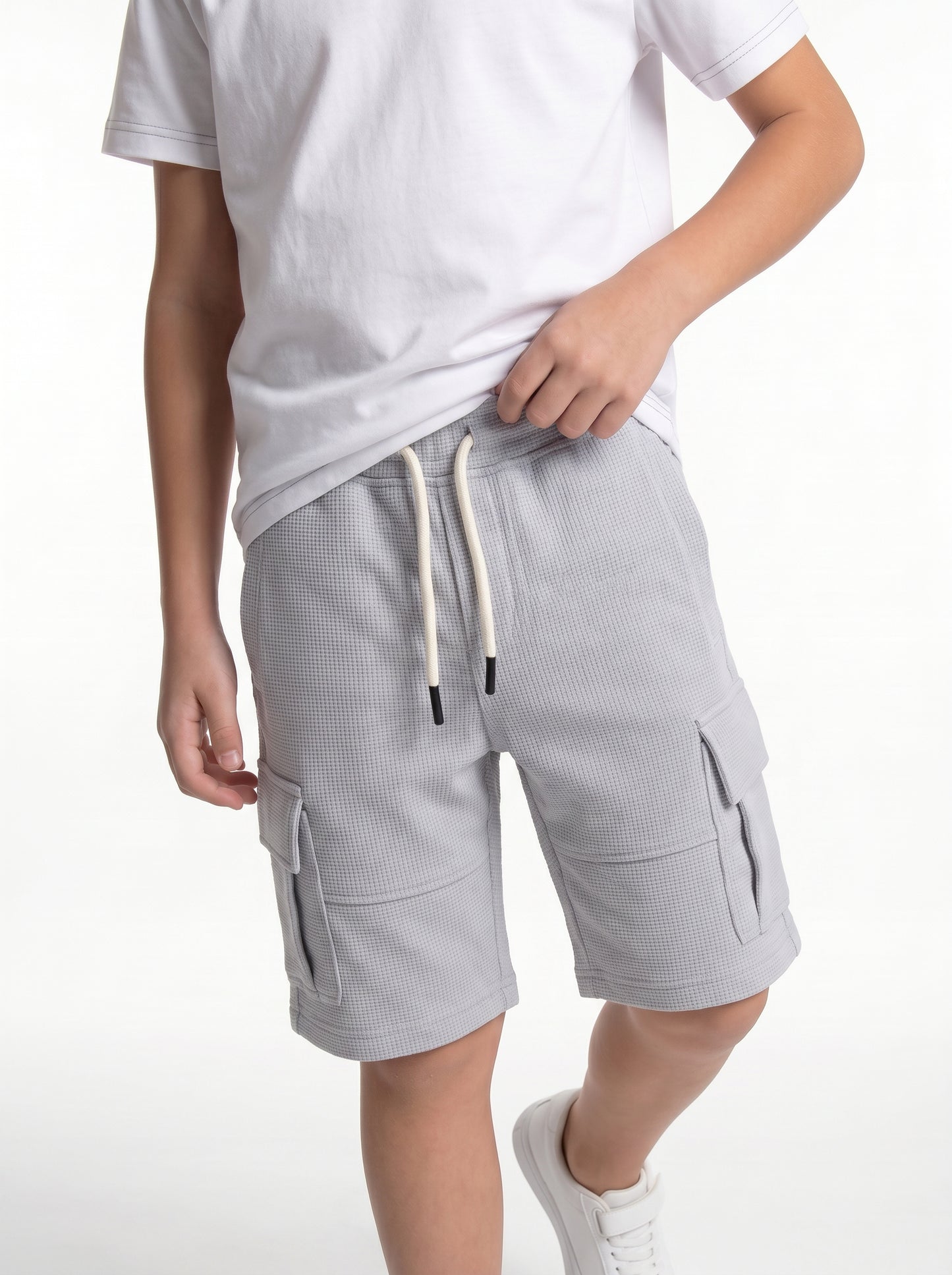 Utility Cargo Shorts Cotton Blend Regular Fit - seven kids