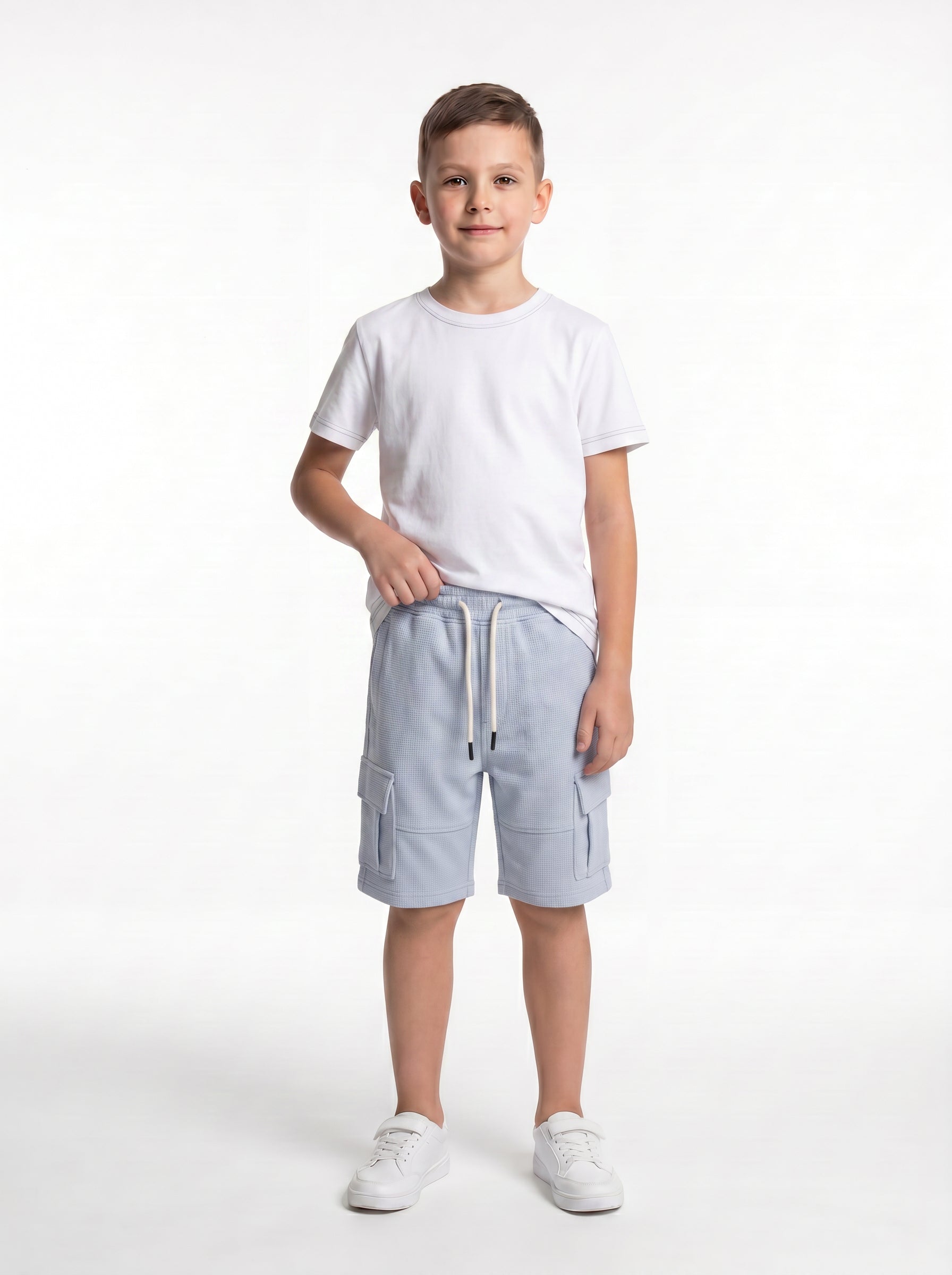 Utility Cargo Shorts Cotton Blend Regular Fit - seven kids