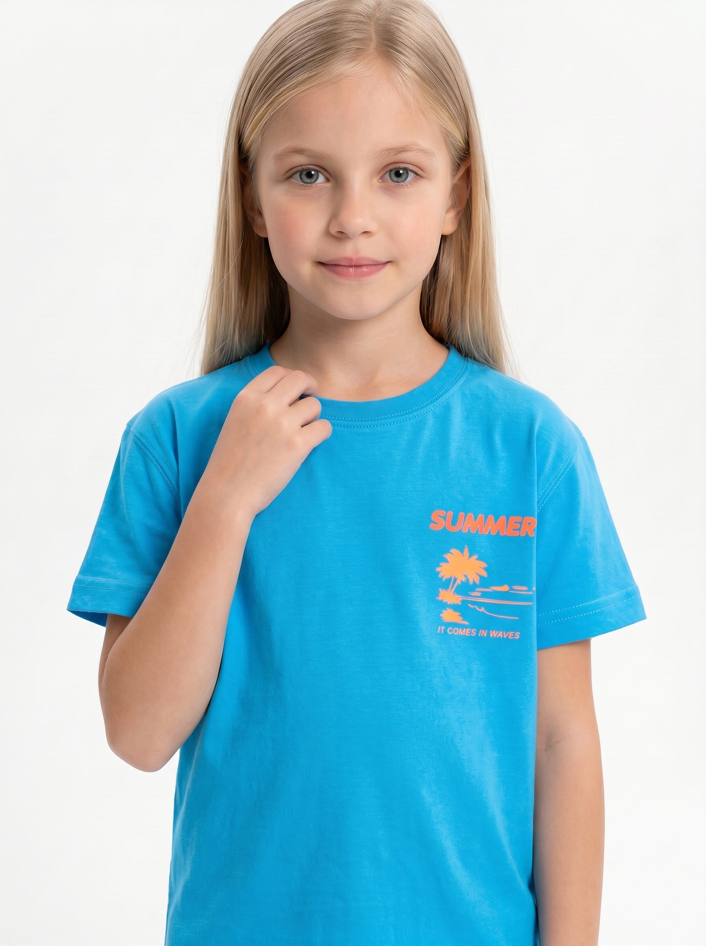 Back Print T-Shirt Cotton Regular Fit - seven kids