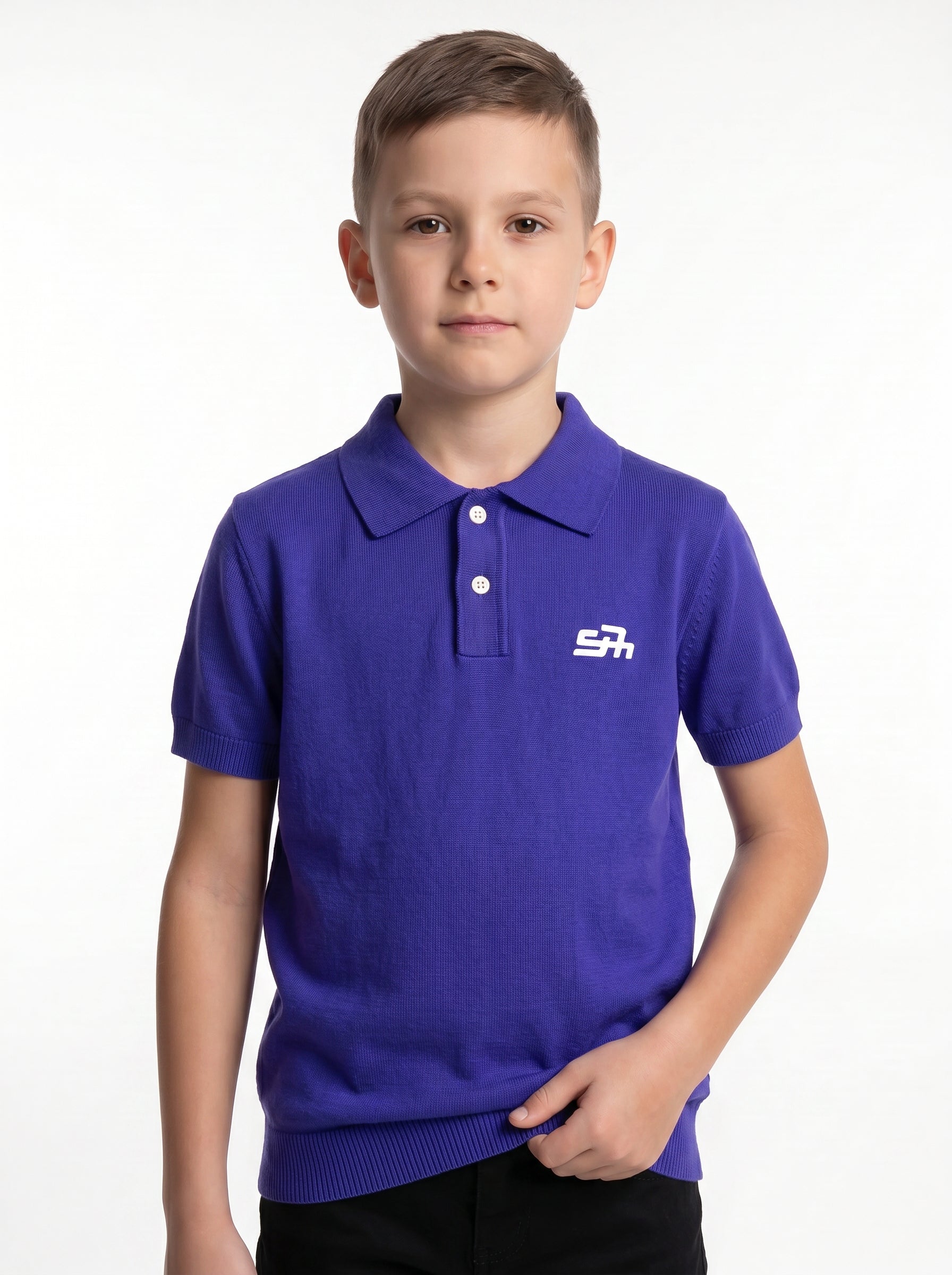 Logo Graphic Polo Knit Regular Fit - seven kids