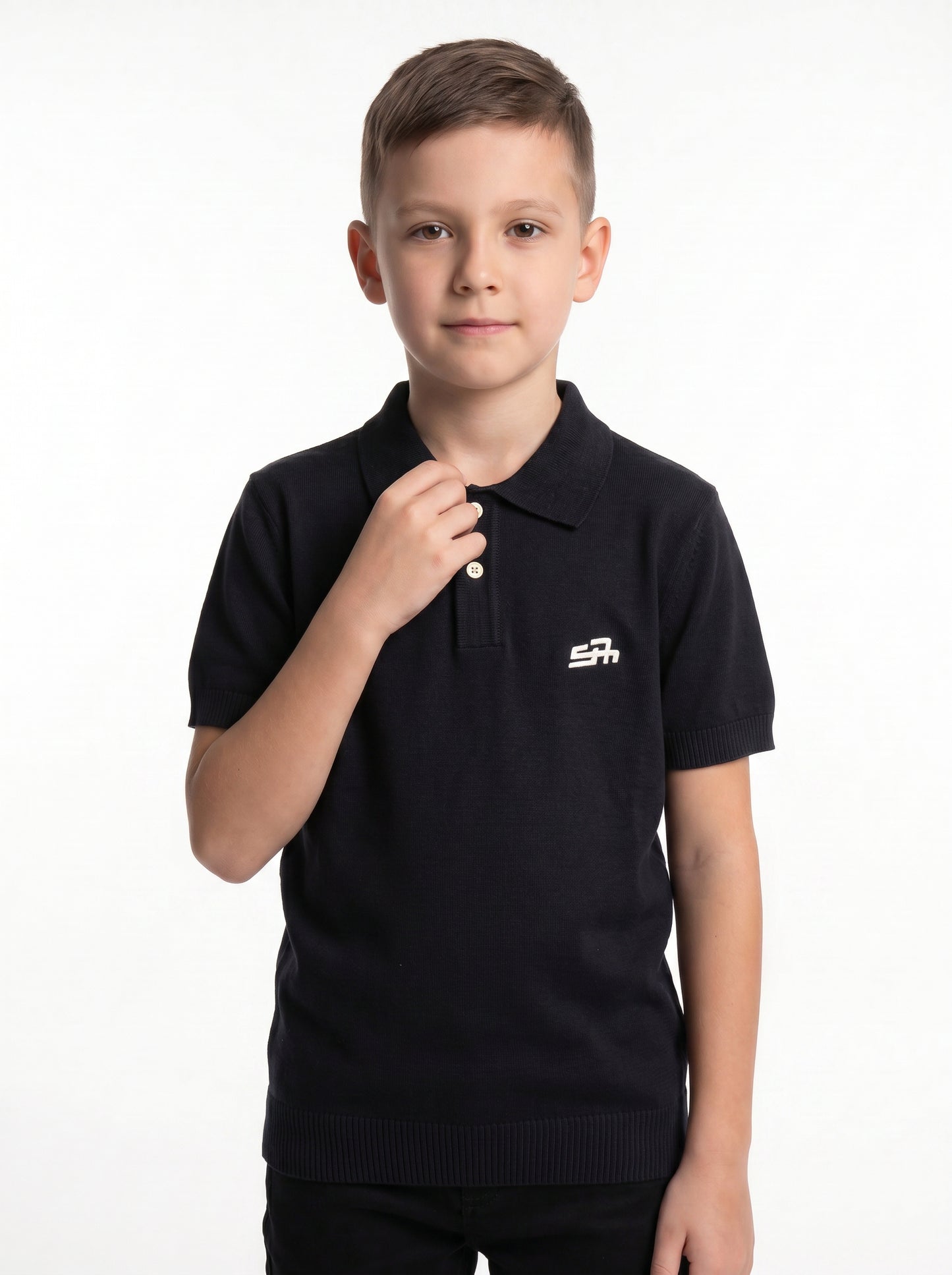 Logo Graphic Polo Knit Regular Fit - seven kids