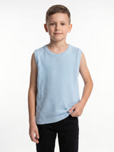 Ribbed Trim Sweater Vest Knit Regular Fit - seven kids