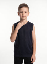 Ribbed Trim Sweater Vest Knit Regular Fit - seven kids