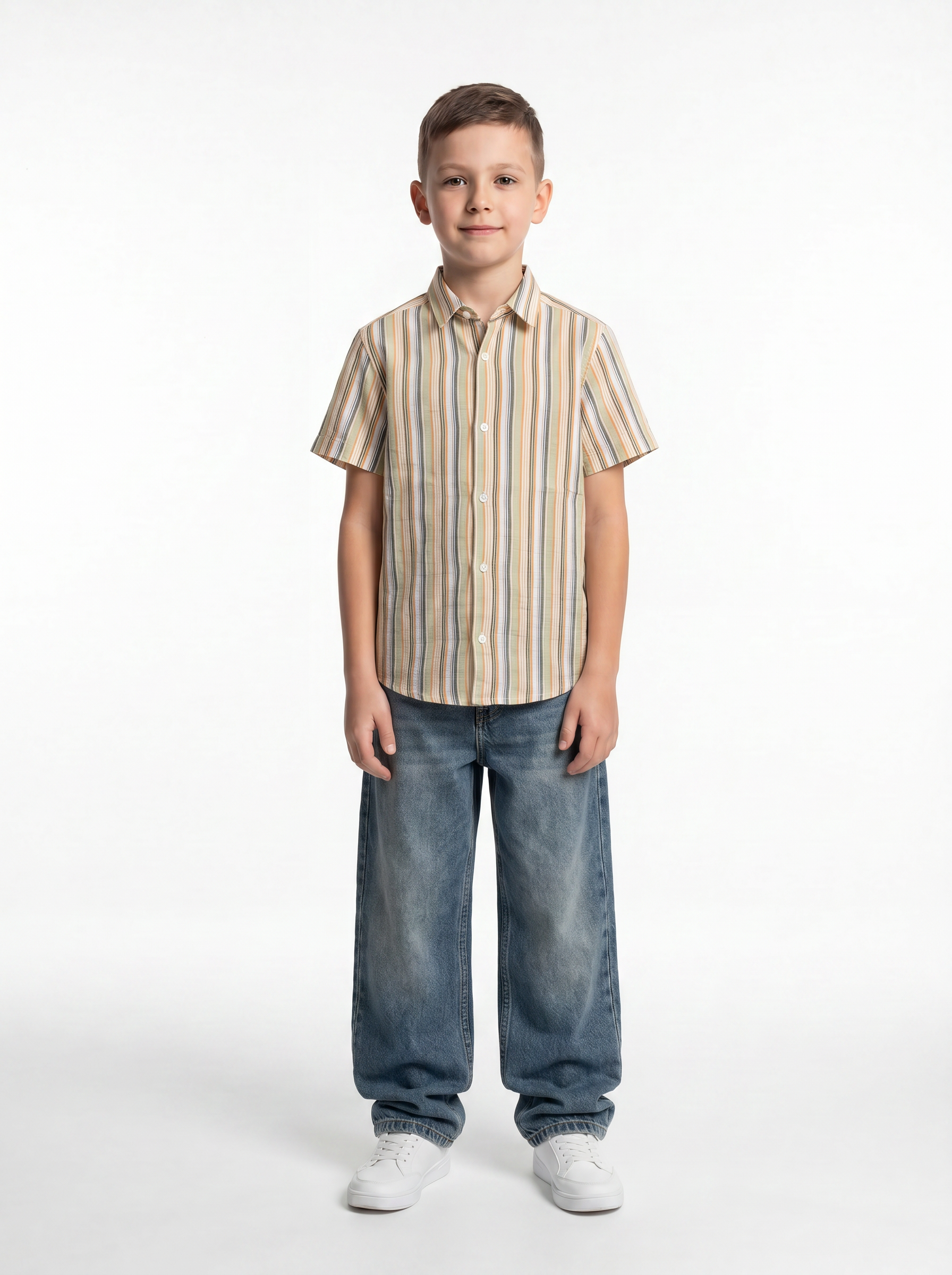 Printed Shirt Cotton Regular Fit - seven kids