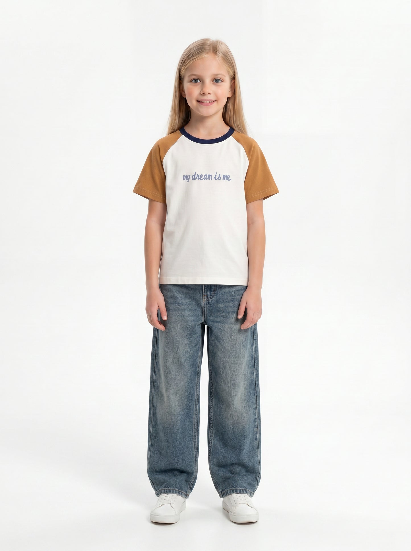 Graphic Panelled T-Shirt Cotton Regular Fit - seven kids