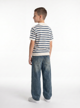 Ribbed Trim Polo Shirt Knit Regular Fit - seven kids