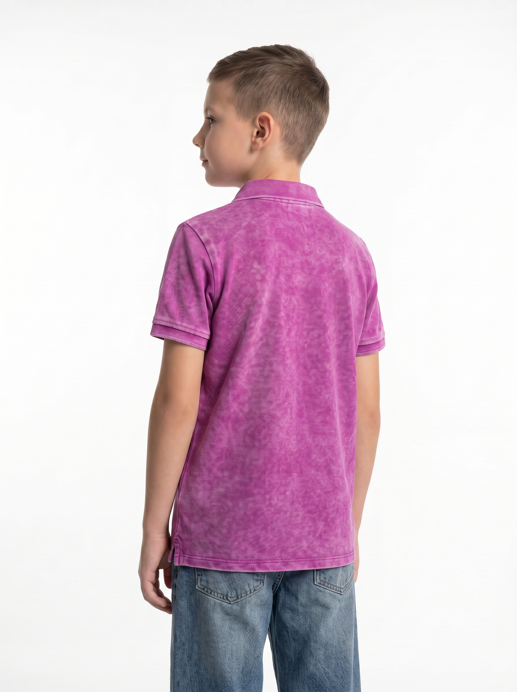Washed Polo Shirt Knit Regular Fit - seven kids