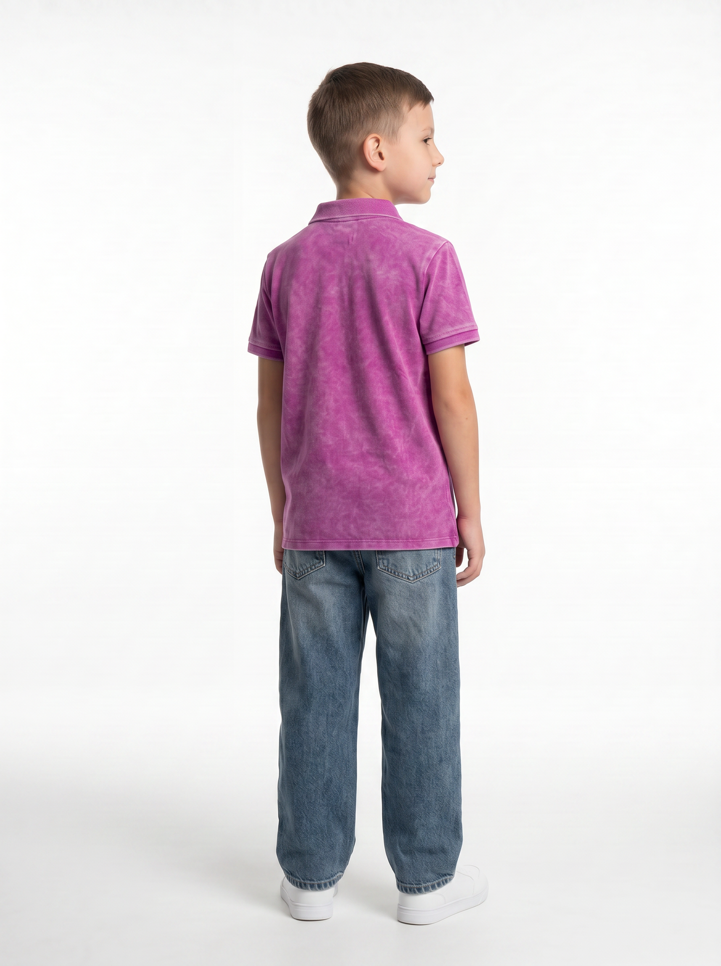 Washed Polo Shirt Knit Regular Fit - seven kids