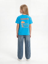 Back Print T-Shirt Cotton Regular Fit - seven kids