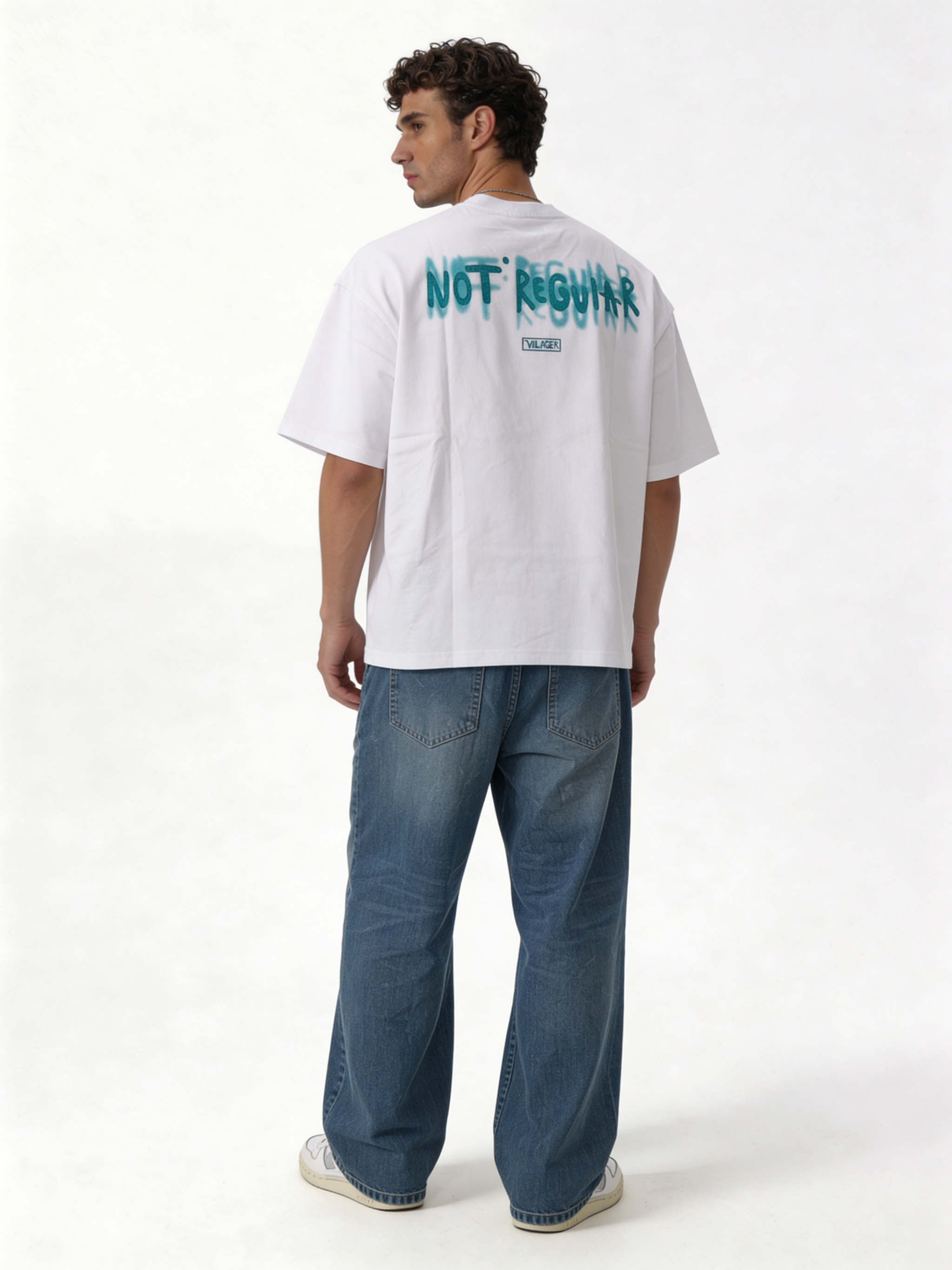 Boxy Heavyweight Cotton Graphic Tee - ink