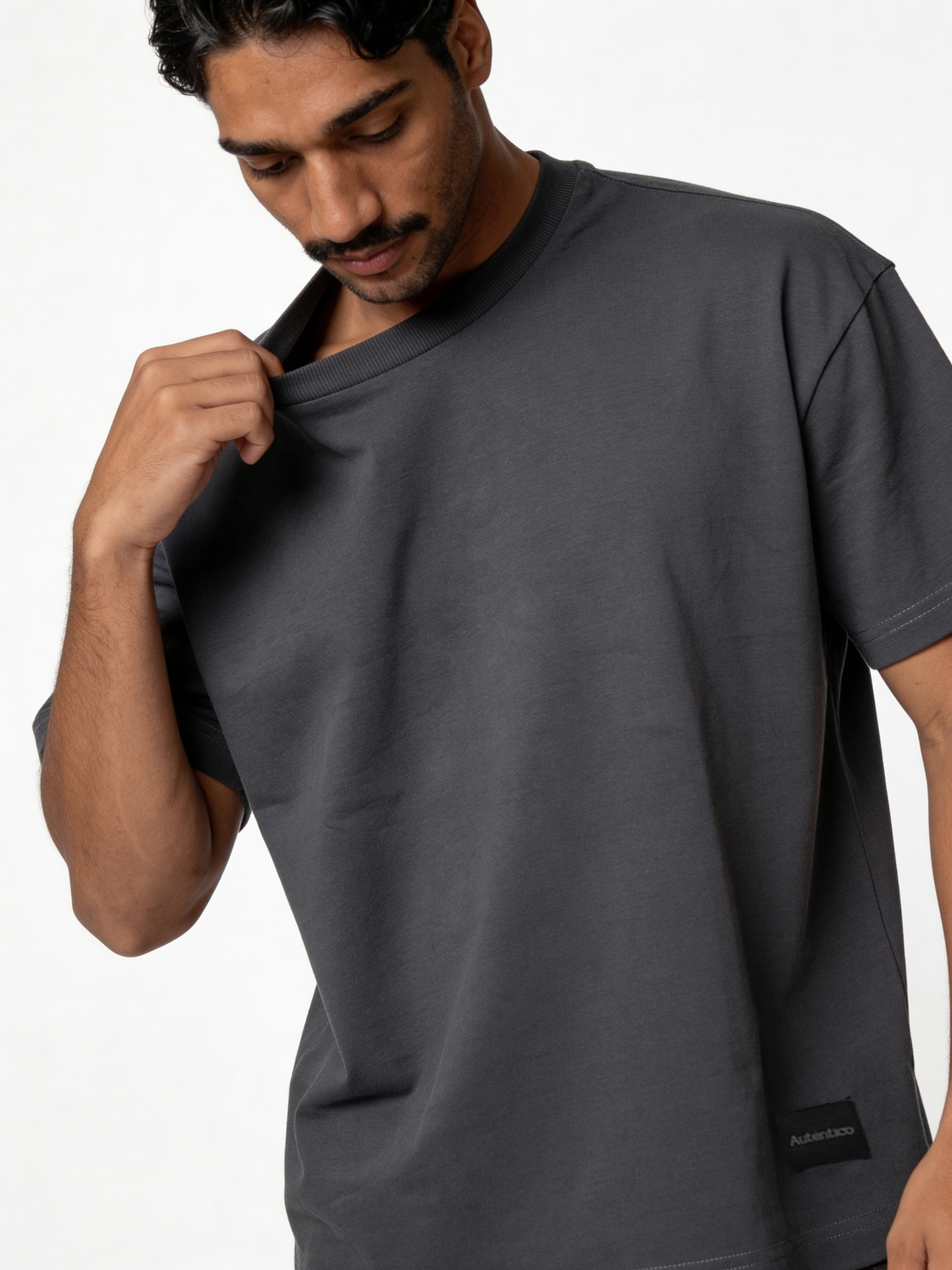 Boxy Heavyweight Cotton Graphic Tee - Autentico