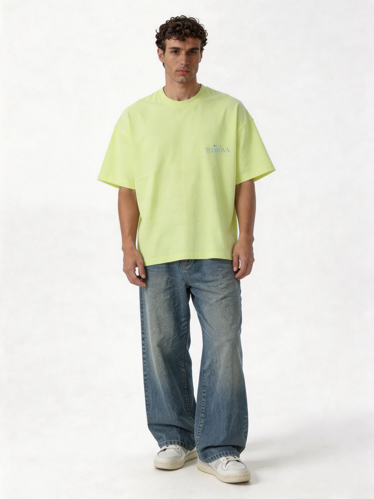 Logo Graphic T-Shirt Cotton Oversized Fit - tharwa